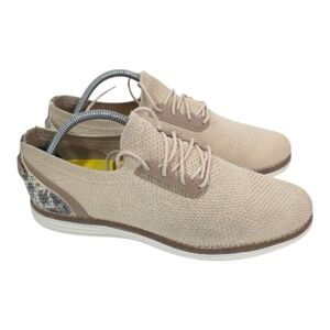 Cole Haan OriginalGrand Meridian Knit Oxford Beige Stitchlite Shoes Women 9B